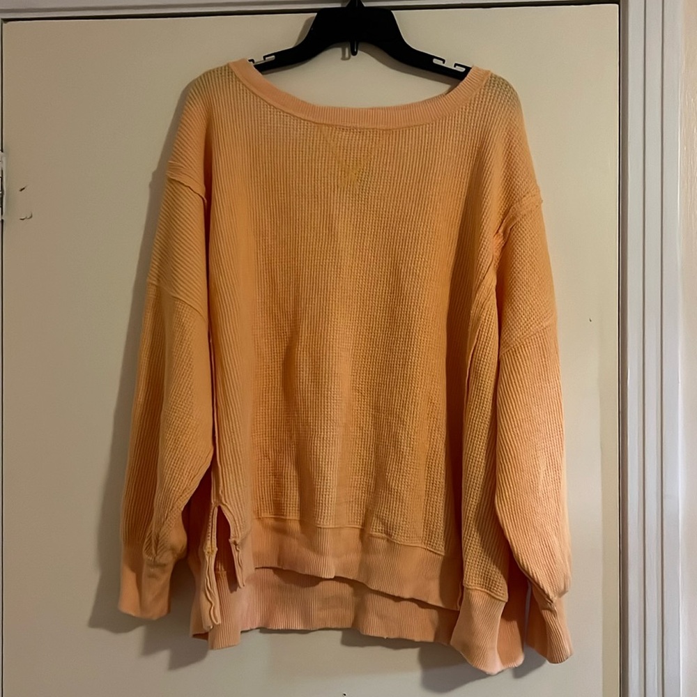 Oversized American eagle women’s waffle sweater size medium